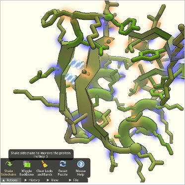 foldit protein A protein ready for folding.